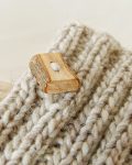 Mitones de lana natural modelo Ampezzo Jaspeado claro